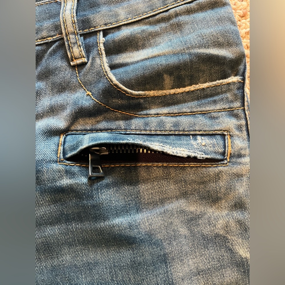 Mens Balmain Biker Jeans 32/32 - Picture 4 of 11